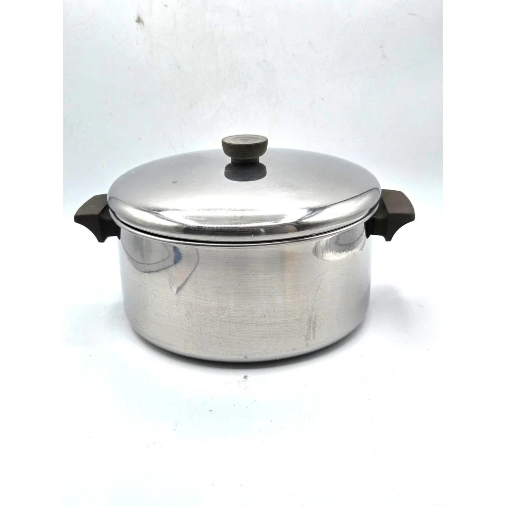 Revere Ware 6 Qt Stainless Stockpot with Lid Clinton IL USA